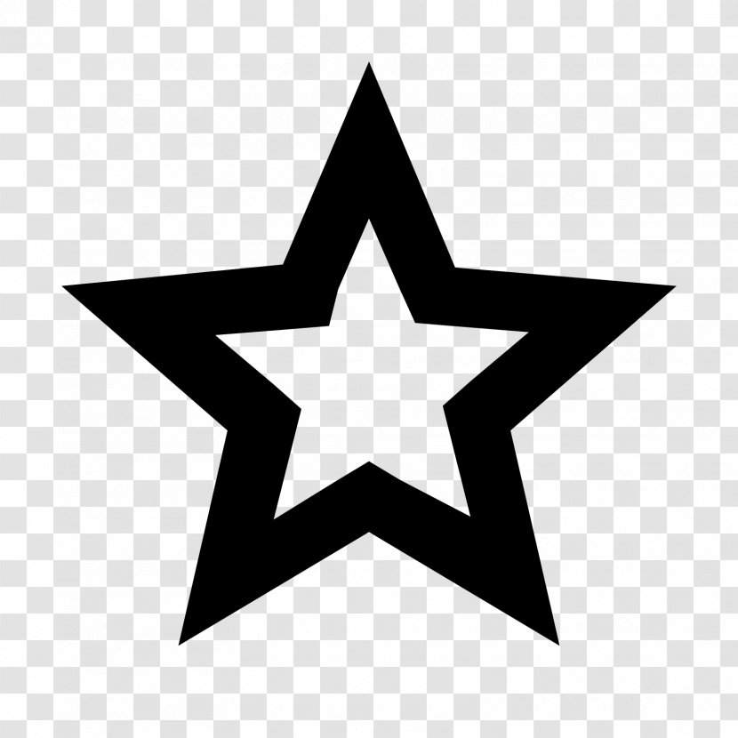 Star Black And White Clip Art - Red Transparent PNG