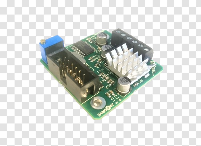 Microcontroller Stepper Motor Controller Electric - Circuit Component Transparent PNG