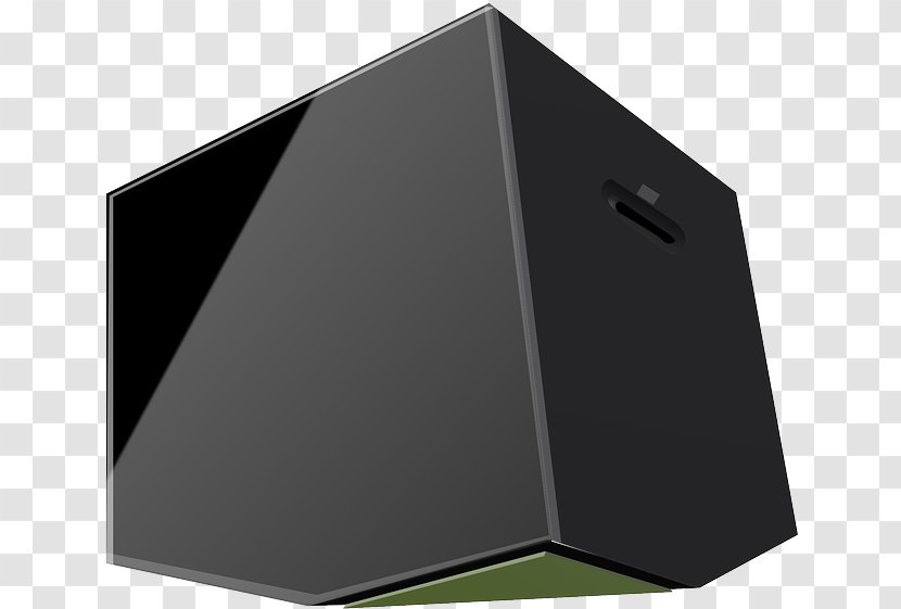 Clip Art - Black - Cube Transparent PNG