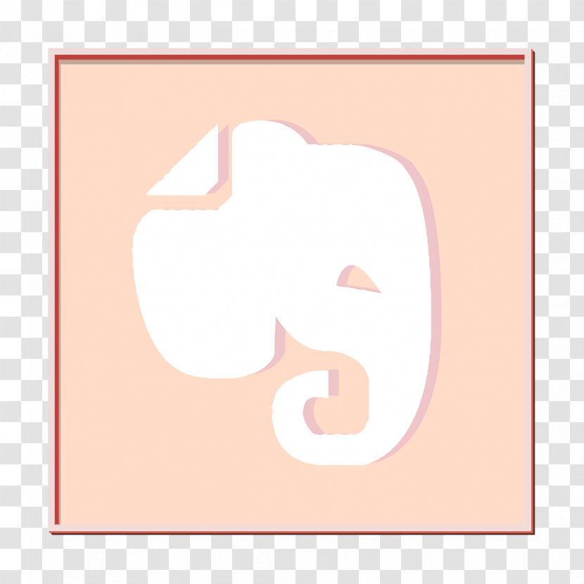 Evernote Icon Logo Logotype - Network - Pink Transparent PNG