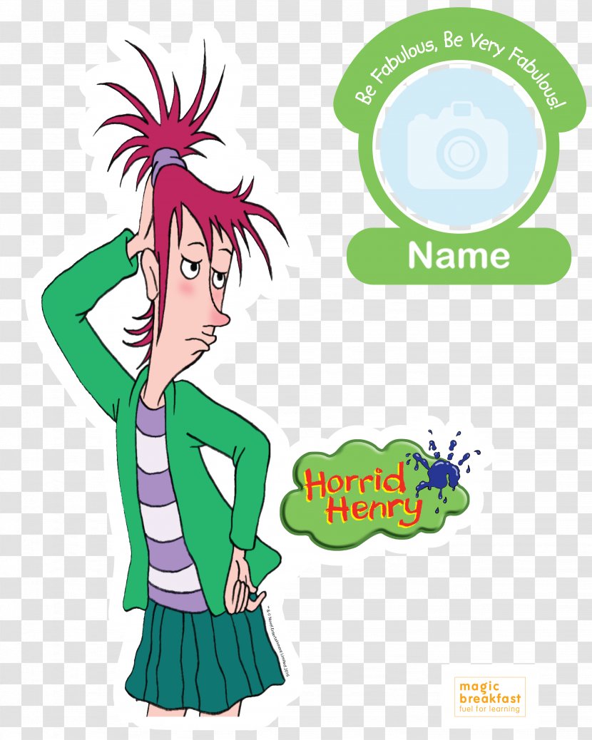 Horrid Henry's Diary Vomiting Vera Character - Clothing - Fictional Transparent PNG
