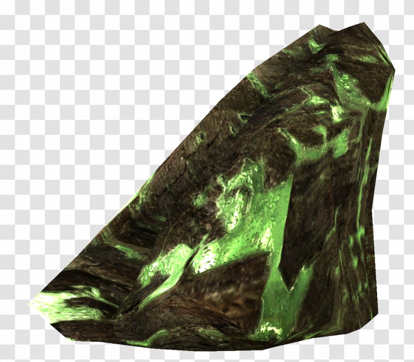 Green Emerald Leaf Camouflage - Rock Transparent PNG