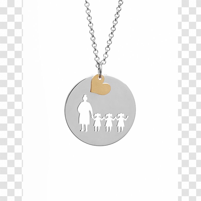 Locket Necklace Family Silver Grandparent - Frame Transparent PNG