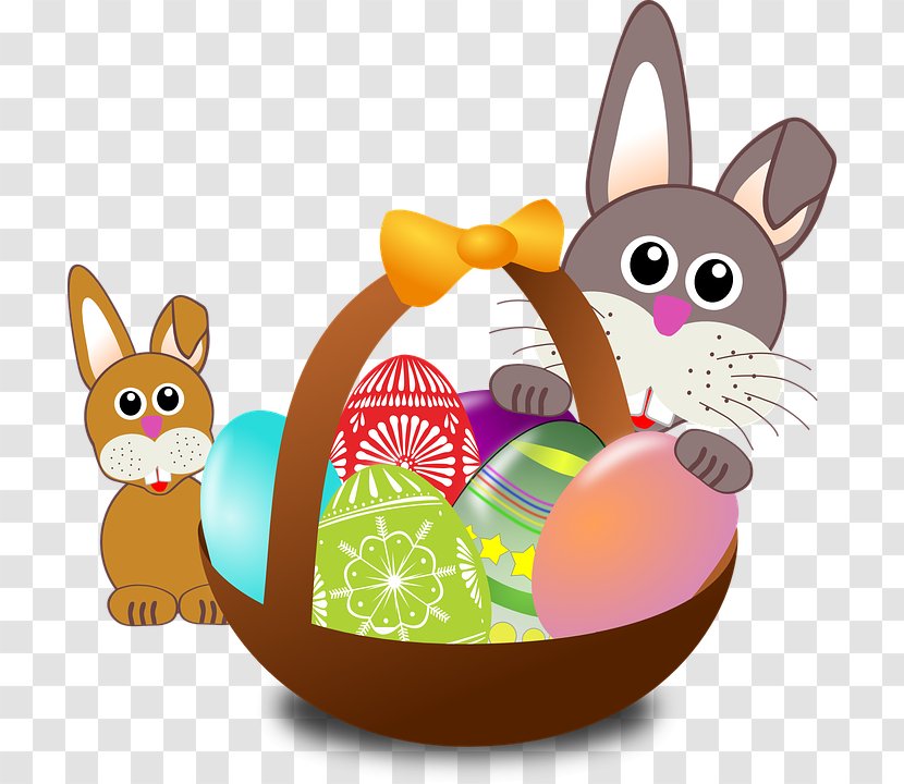 Easter Bunny Basket Egg Child - Family - Chick Transparent PNG