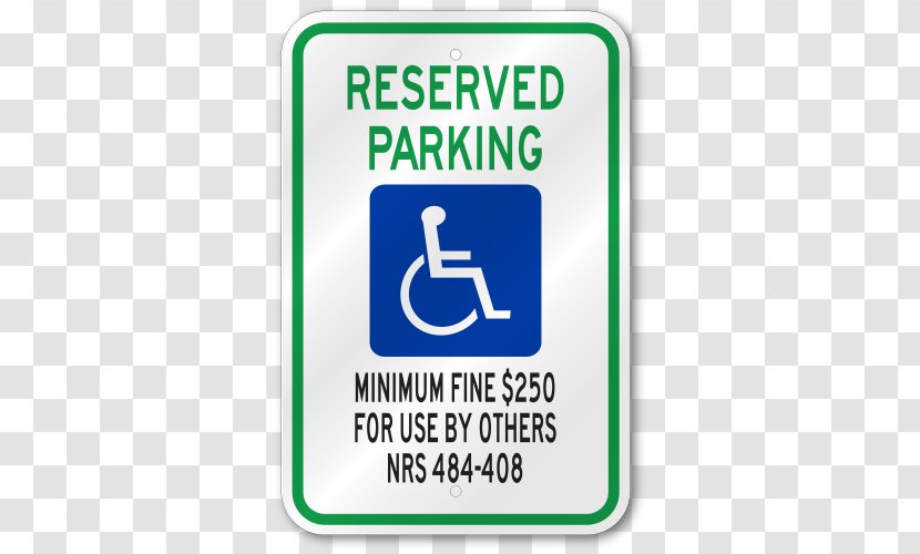 Disabled Parking Permit Disability Car Park Sign Accessibility - Brand - Nevada Day Transparent PNG