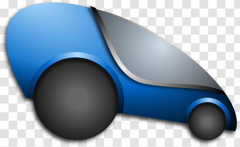 Car Clip Art: Transportation Art - Electric Blue - Futuristic Transparent PNG