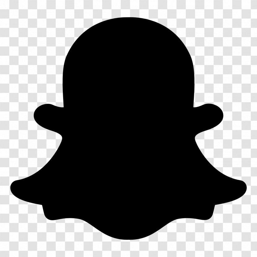 Social Media Clip Art - Black - Snapchat Transparent PNG
