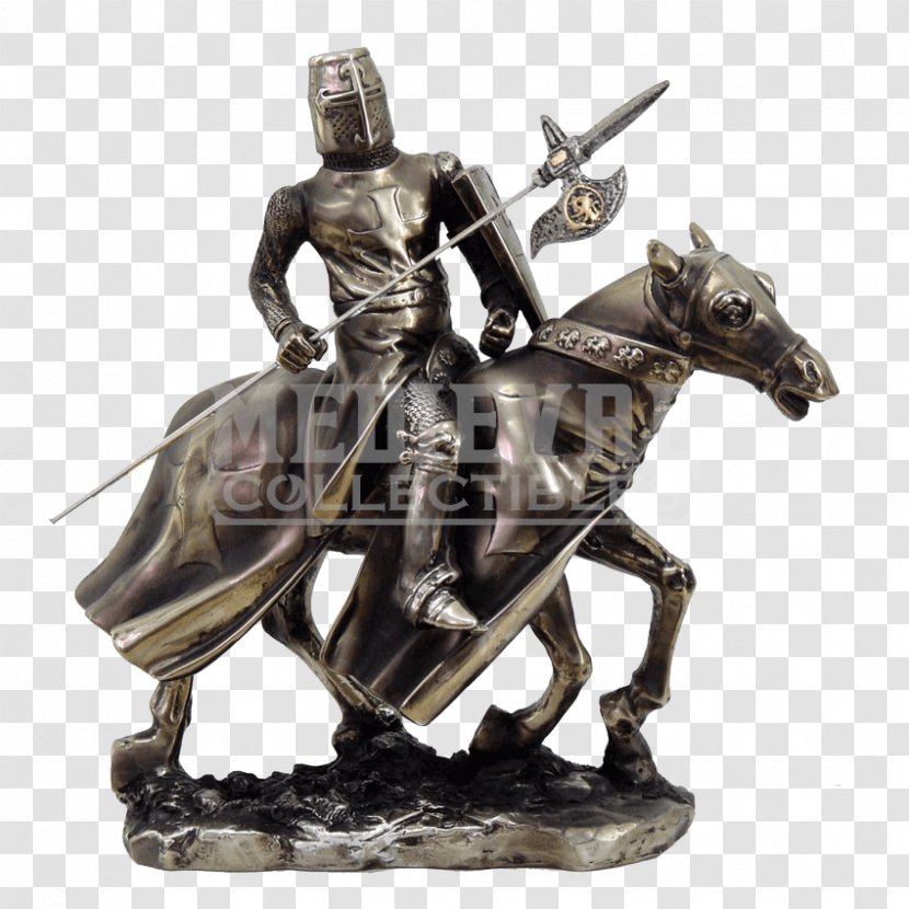 Middle Ages Horse Knight Equestrian Statue - Monument Transparent PNG