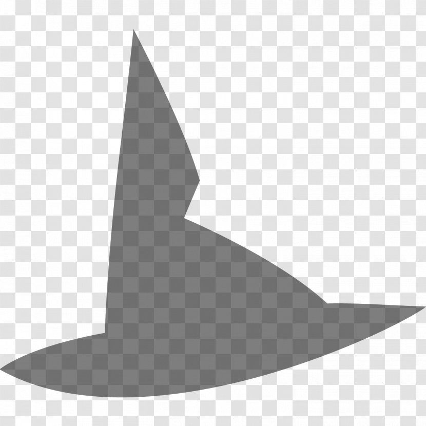 Triangle Hat - Black And White - Design Transparent PNG