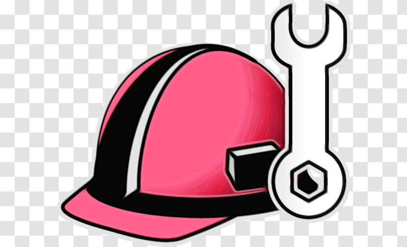 Clip Art Pink Helmet Headgear Personal Protective Equipment - Cap Snail Transparent PNG