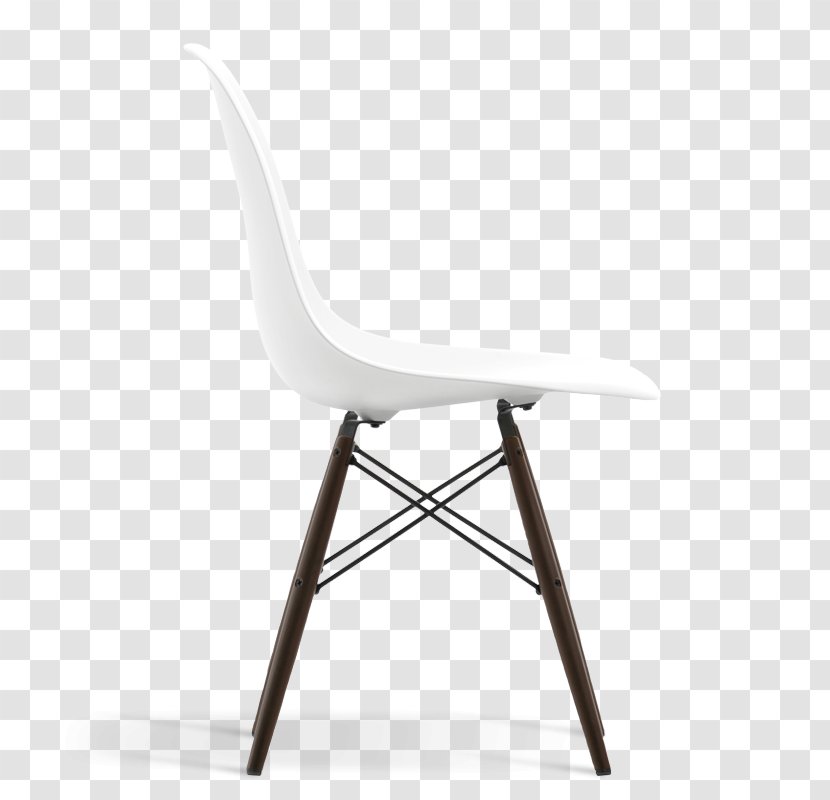 Plastic Side Chair Acer Nigrum Charles And Ray Eames Vitra - Black Transparent PNG