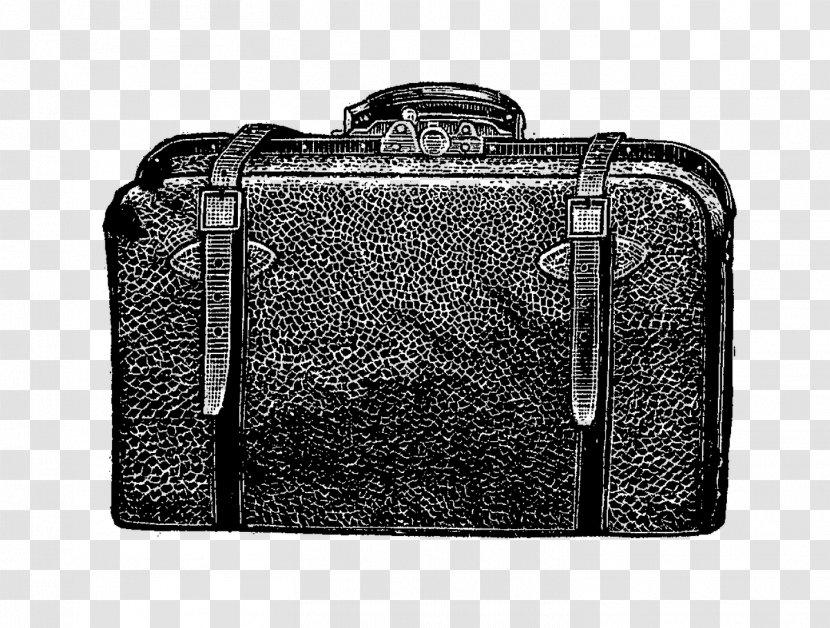 Briefcase Shoulder Bag M Handbag Leather Hand Luggage - Rectangle - Black Transparent PNG