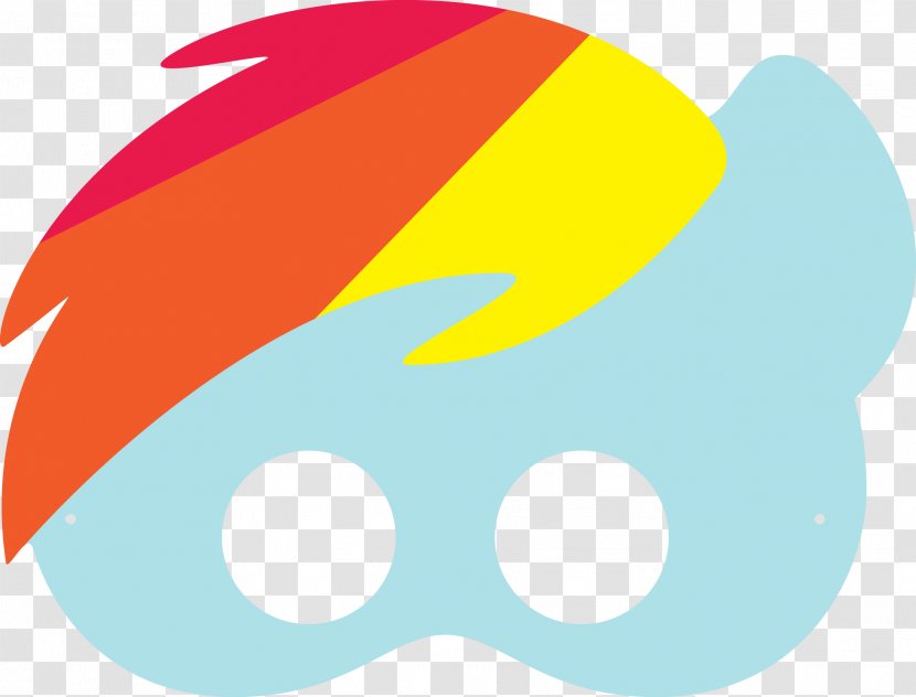 Rainbow Dash My Little Pony Twilight Sparkle Mask - Costume Transparent PNG