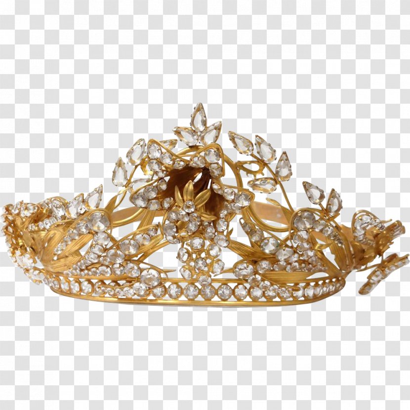 Crown Jewellery Tiara Brass Gold Transparent PNG