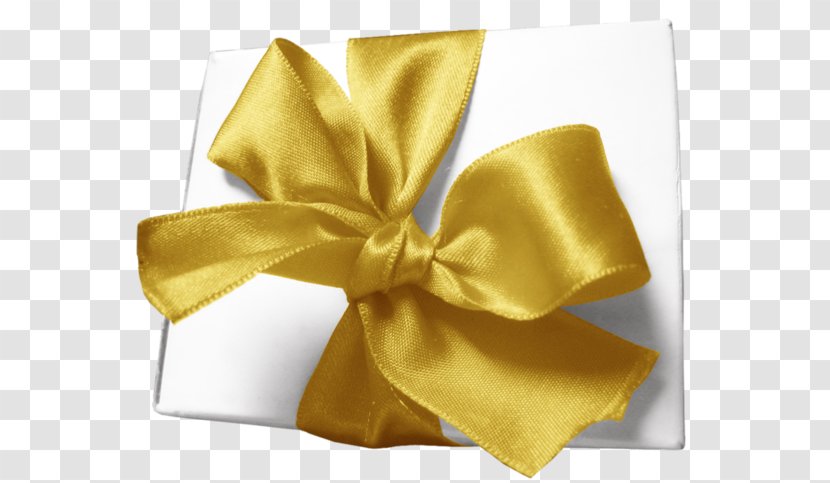 Shoelace Knot Ribbon Gift Yellow - Golden Bowknot Transparent PNG