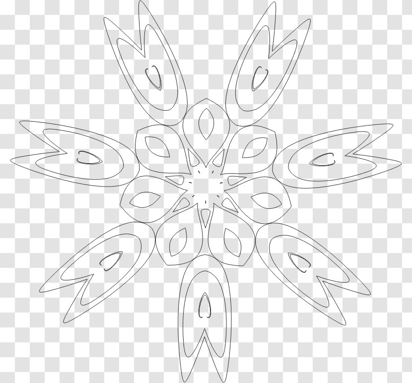 /m/02csf Line Art Graphics Petal Drawing - Leaf - Floral Shapes Transparent PNG