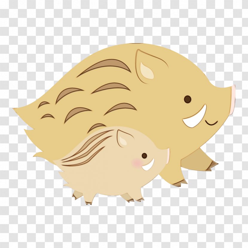 Cat And Dog Cartoon - Snout - Fawn Beige Transparent PNG