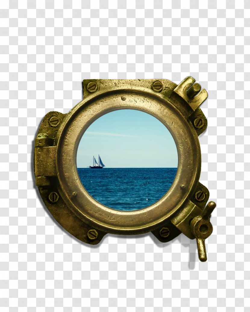 Brass Porthole 01504 Sea - Window Transparent PNG