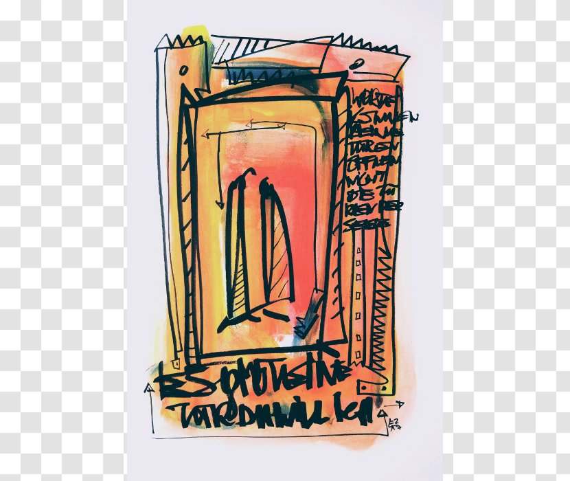 Drawing Painting Marker Pen Provence Letter - Modern Art Transparent PNG