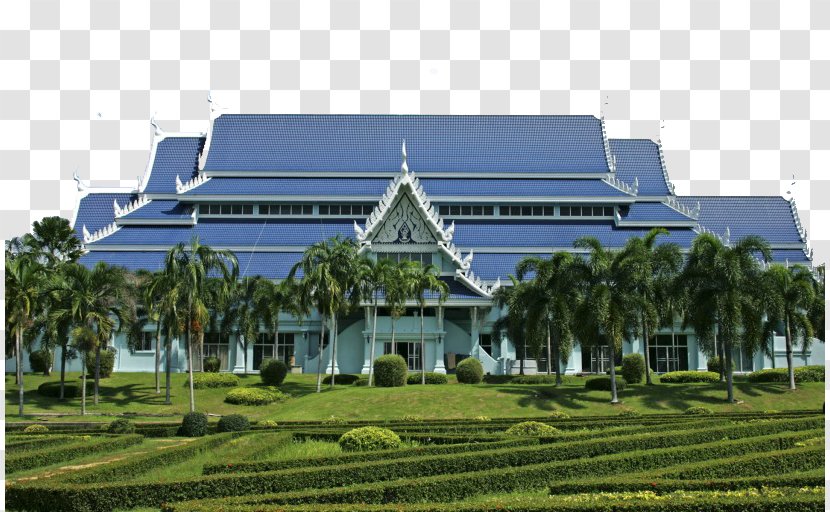Wat Yan Sang Wararam Woramahawihan. Temple Building Architecture Wallpaper - Roof - A Religious Transparent PNG
