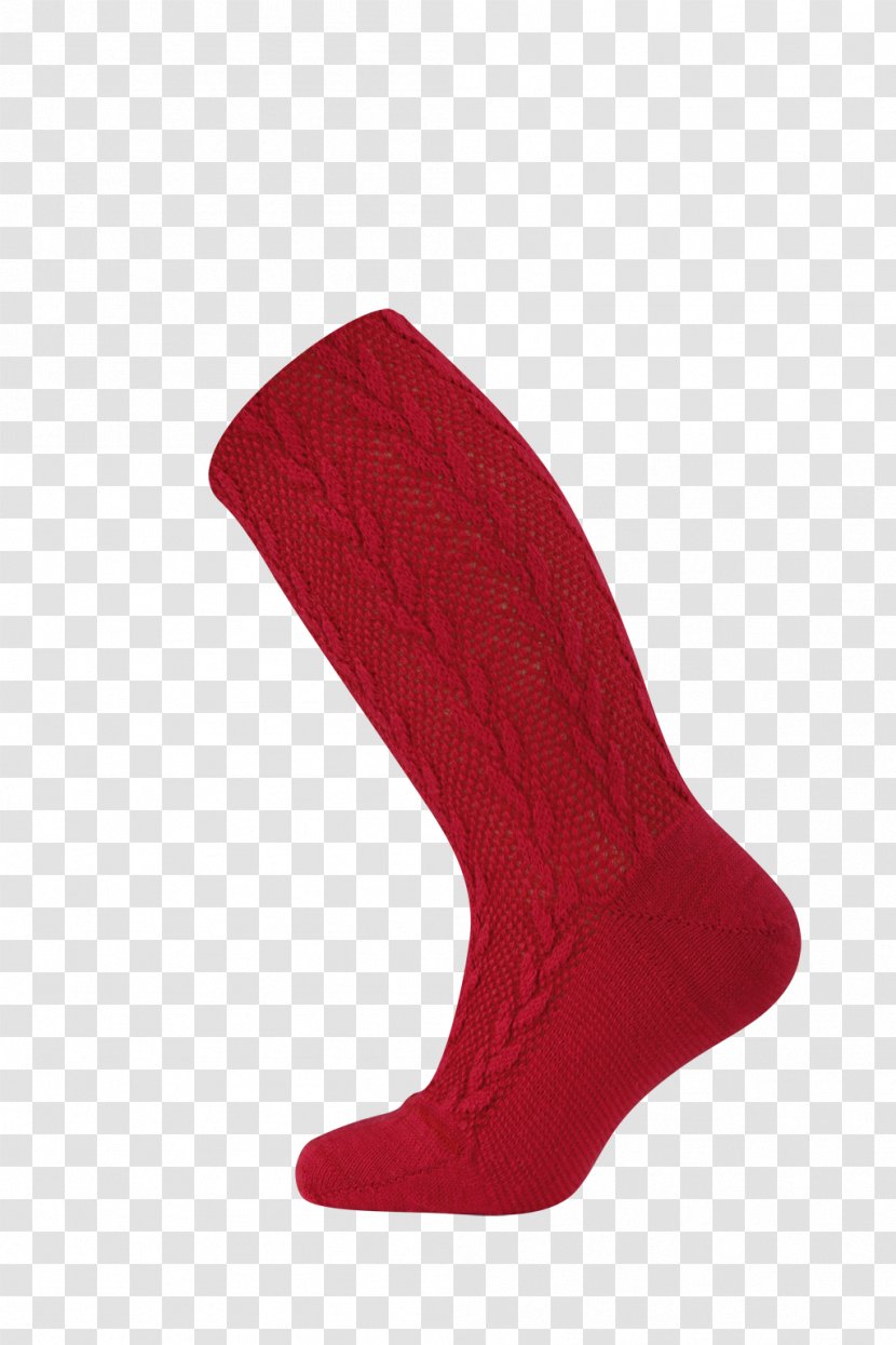 Sock Hosiery Cotton Handbag Shoe - Red - Deaf Transparent PNG