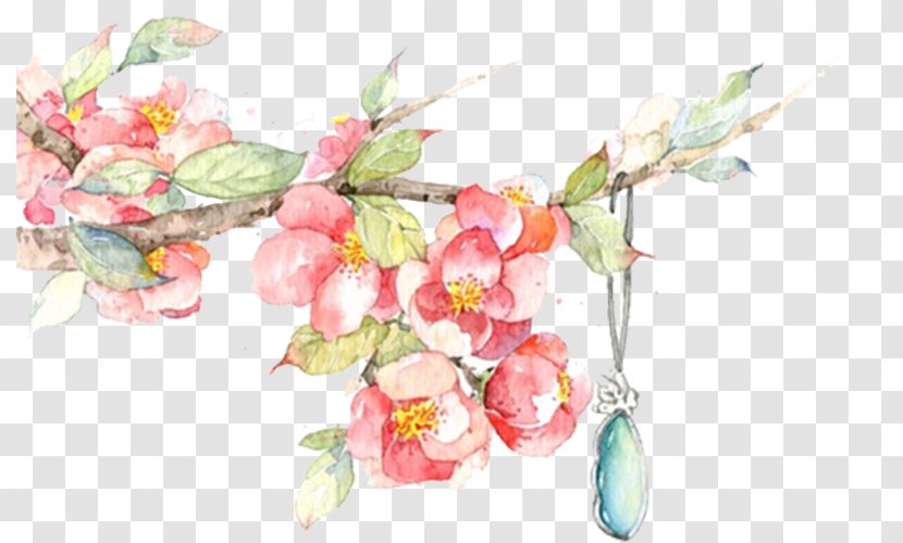 Floral Design The Peony Pavilion Designer Emerald - Spring - Necklace Transparent PNG