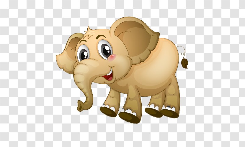 Elephantidae Clip Art - Big Cats - Elephant And Rabbit Transparent PNG