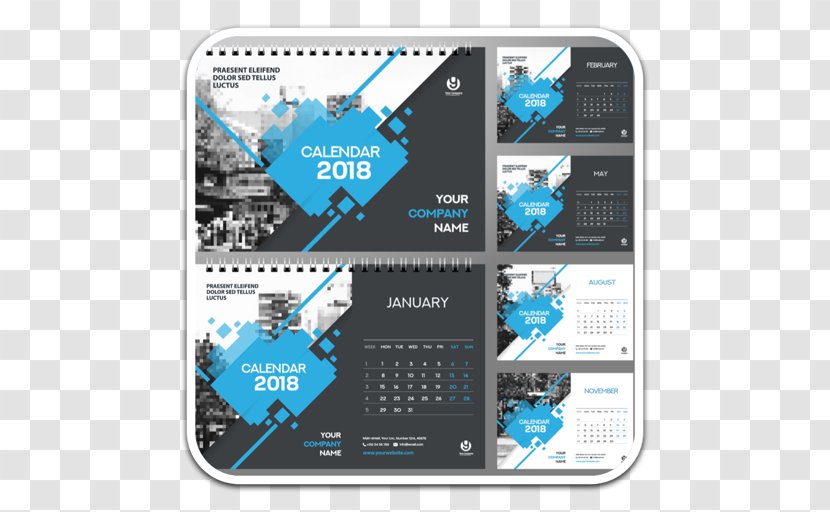 Calendar 0 Month - Personal Organizer - 2017 Transparent PNG