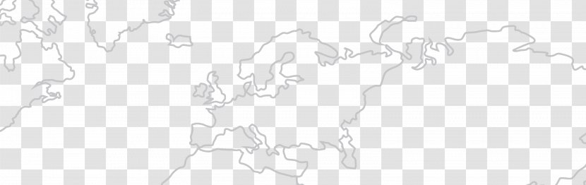 White Line Art Sketch - Area - Map Of Europe Simple Lines And Decorative Patterns Transparent PNG