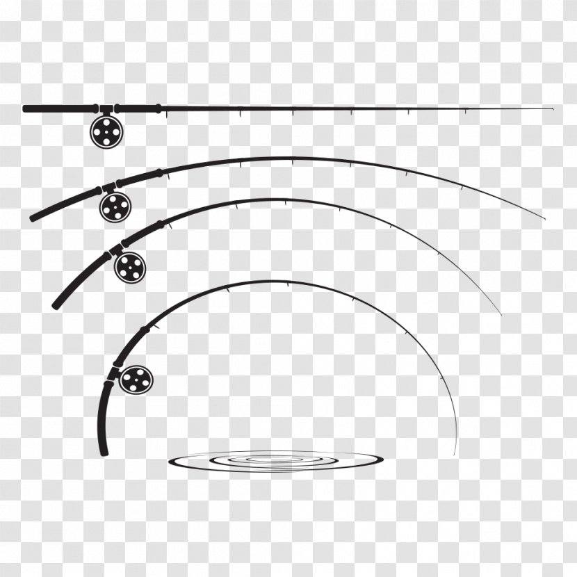 Fishing Rod - Line - Curved Transparent PNG