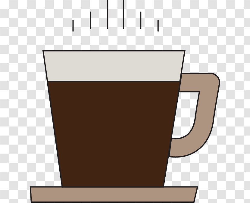 Coffee Cup Cafe Coffeemaker - Apartment - Vector Flat Filled With Pot Transparent PNG