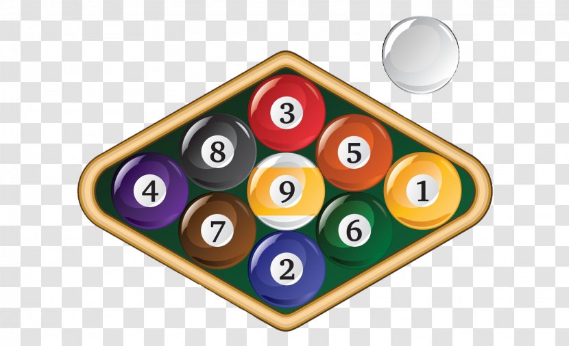 Nine-ball Billiard Ball Racks Billiards Balls Pool - Stock Photography Transparent PNG