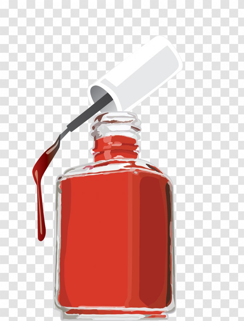 Red Nail Polish Make-up Transparent PNG