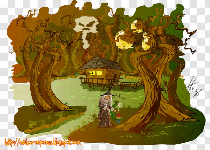 Carnivora Cartoon Tree Legendary Creature - Baba Transparent PNG