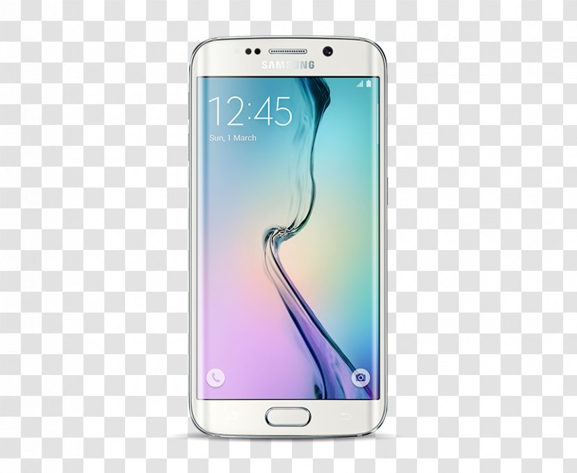 Samsung Galaxy S6 Edge Telephone 4G Android - White Pearl - S6edga Transparent PNG