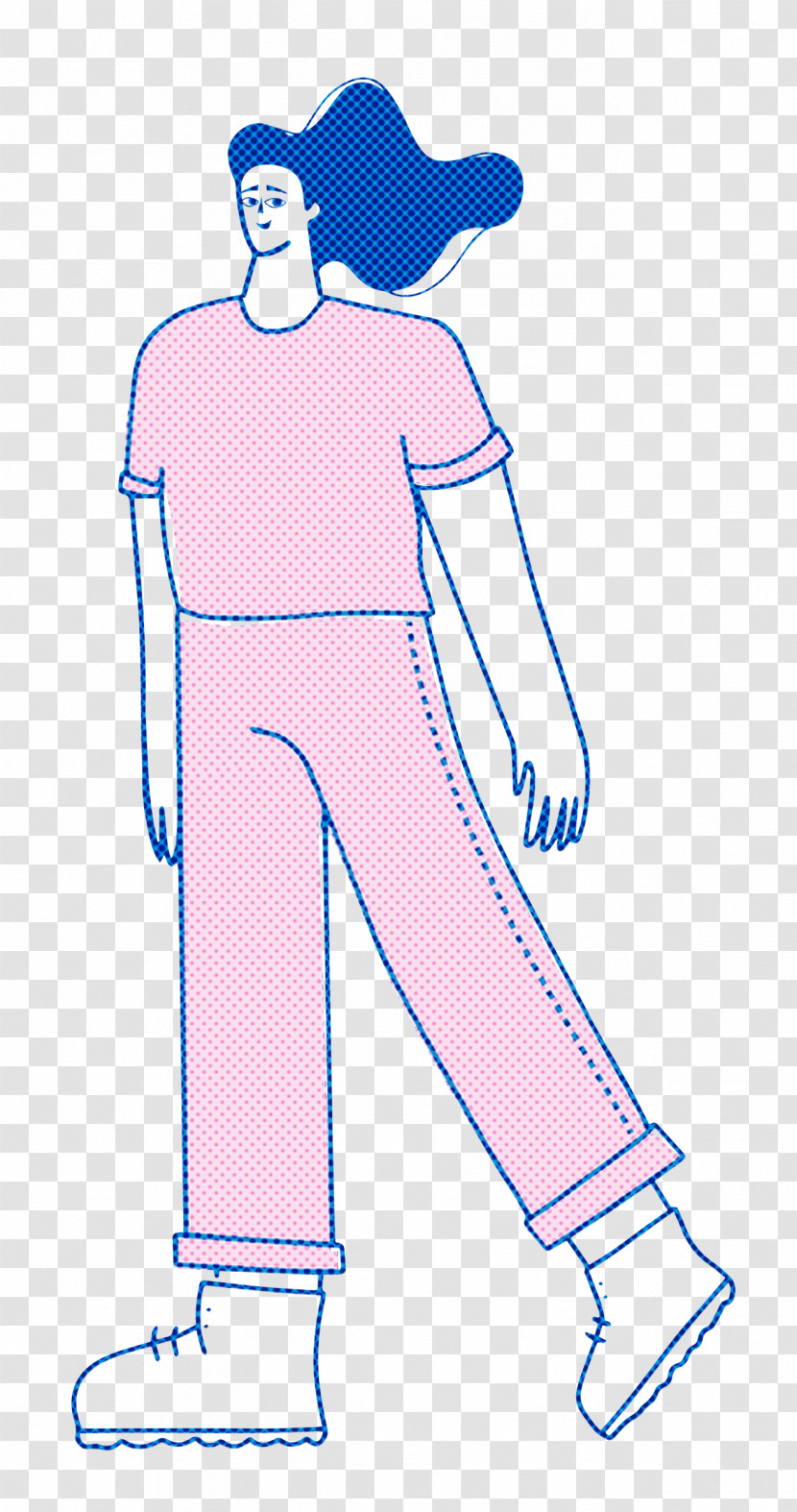 Girl Standing Transparent PNG