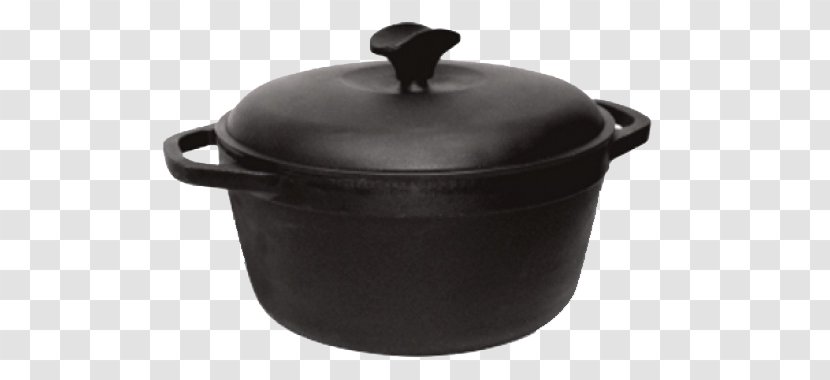 Stock Pot Cast Iron Lid Dutch Oven Tableware - Black Cooking Transparent PNG