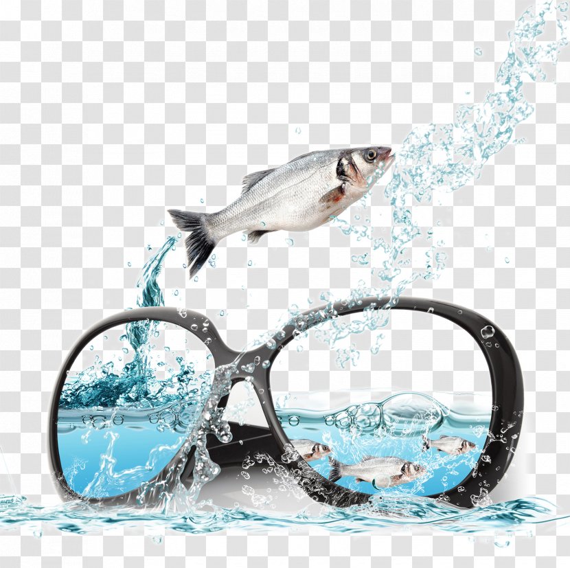 Sunglasses Advertising Poster - And Fish In The Ocean Transparent PNG