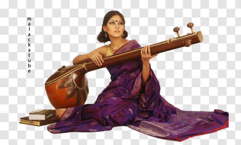 Tangail Saree Kutir Rudra Veena Sari Musical Instruments - String Instrument - Bind Transparent PNG