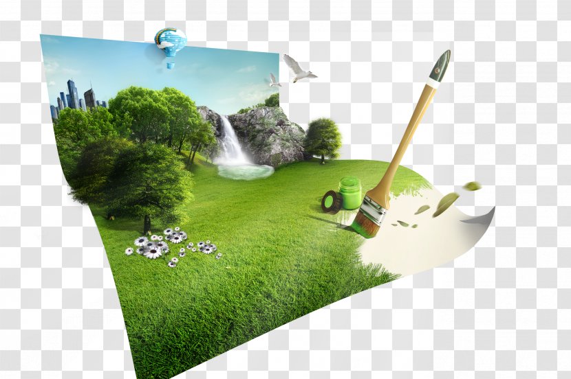 Creativity Graphic Design - Web Banner - Painting Forest Transparent PNG