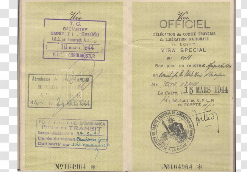 Refugee Travel Document Second World War Passport Identity Transparent PNG