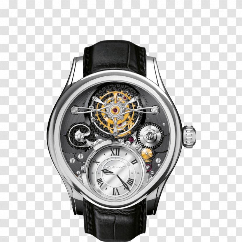 Villeret Montblanc Pocket Watch Tourbillon Transparent PNG