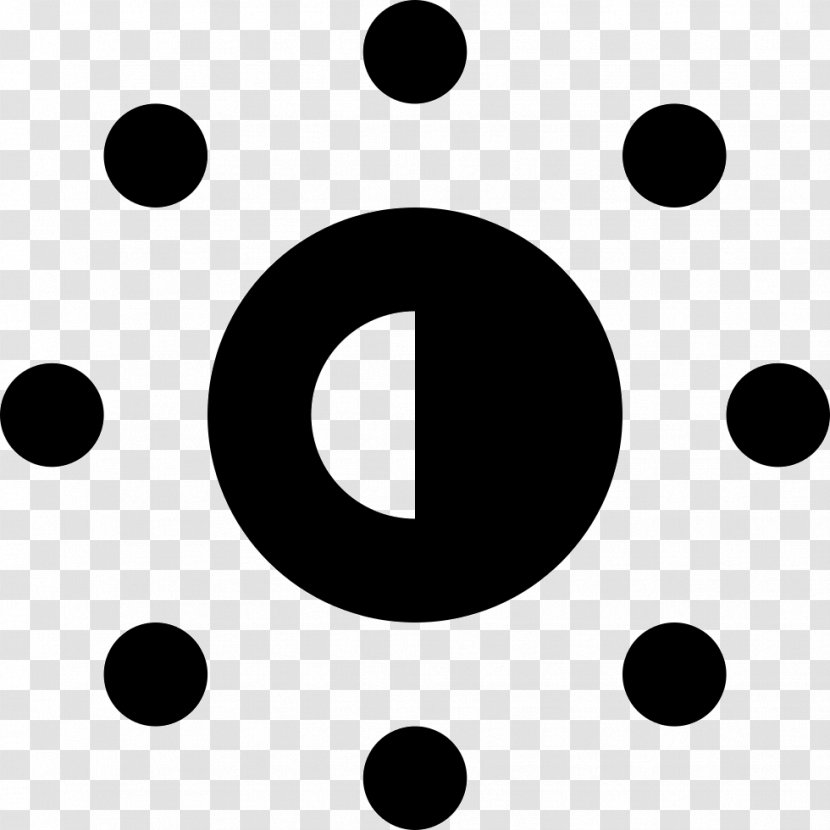 Symbol Contrast Circle Number - Image Editing Transparent PNG