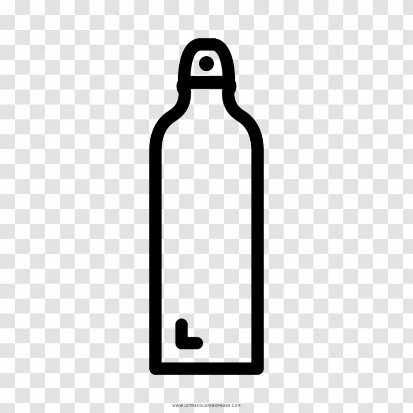 Water Bottles Coloring Book Drawing - Stainless Steel - Botella De Agua Transparent PNG