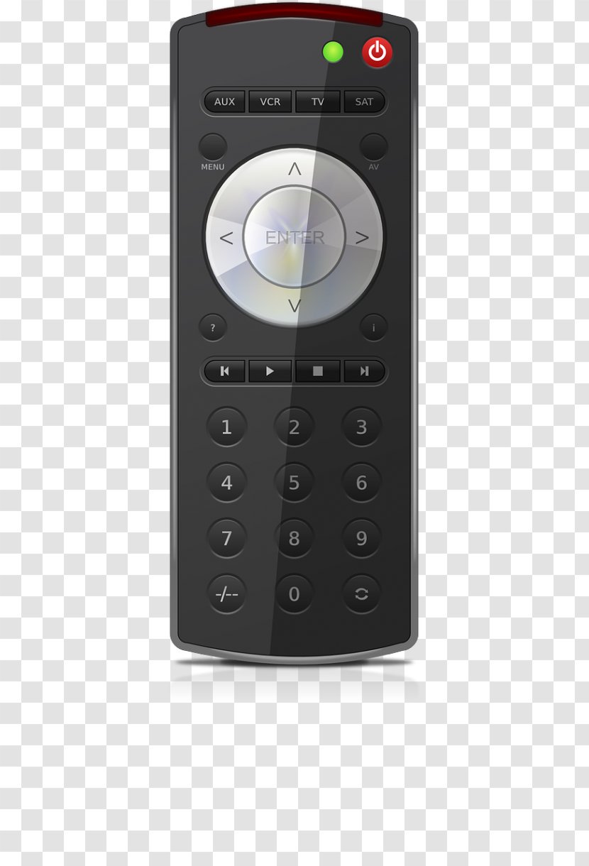Remote Controls Feature Phone Television Image - Numeric Keypad - Controller. Transparent PNG