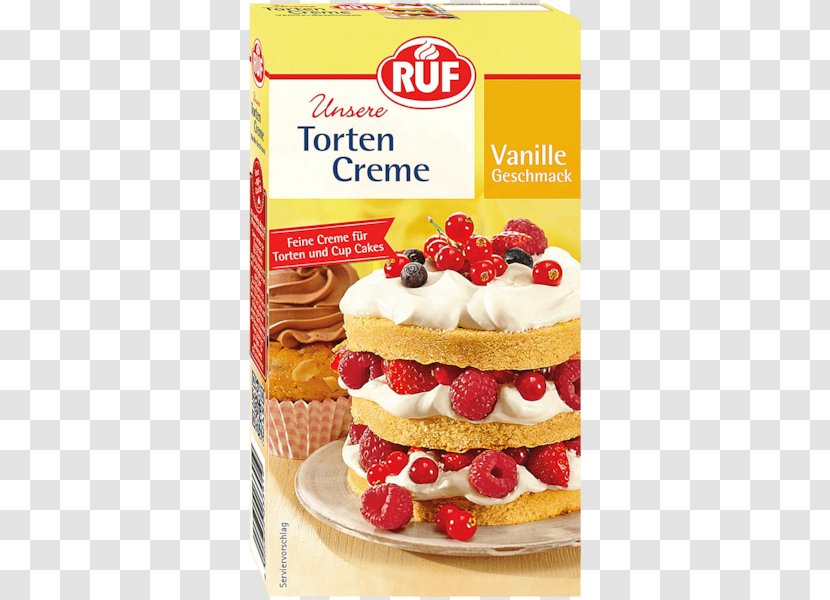 Cream Creme Torte Custard Vanilla - Strawberries Transparent PNG