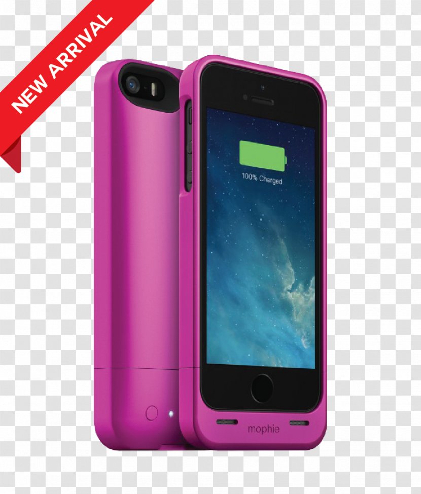 IPhone 5s Battery Charger SE Mophie Juice Pack Helium - FLASH PINK Transparent PNG
