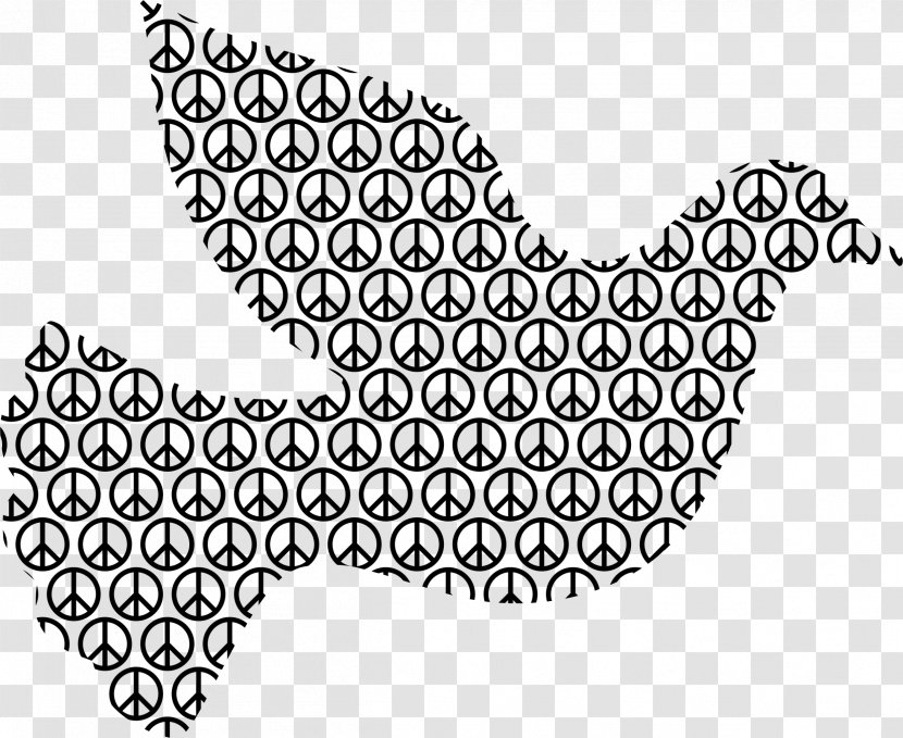 1960s Peace Symbols Columbidae Clip Art - Black - Symbol Transparent PNG