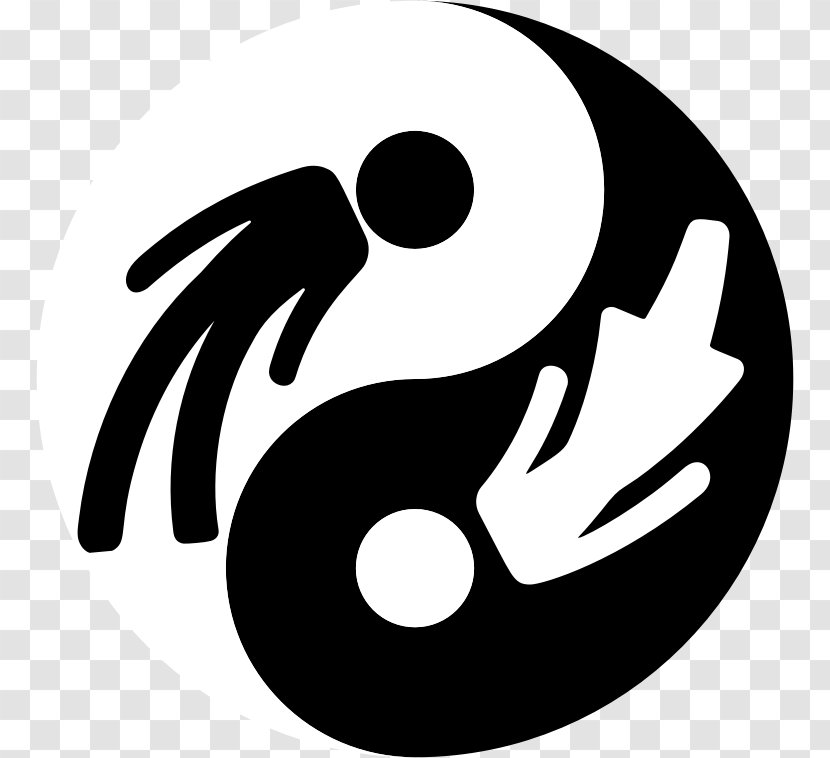 Yin And Yang Gender Symbol Female - Woman - Emblem Transparent PNG