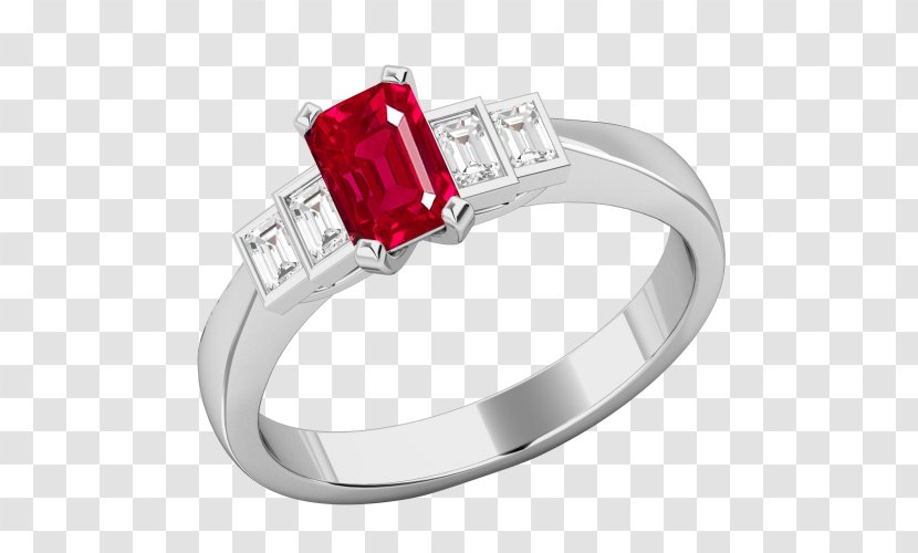 Ruby Wedding Ring Jewellery Gemstone - Rings Transparent PNG